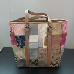 Vintage Coach patchwork purse